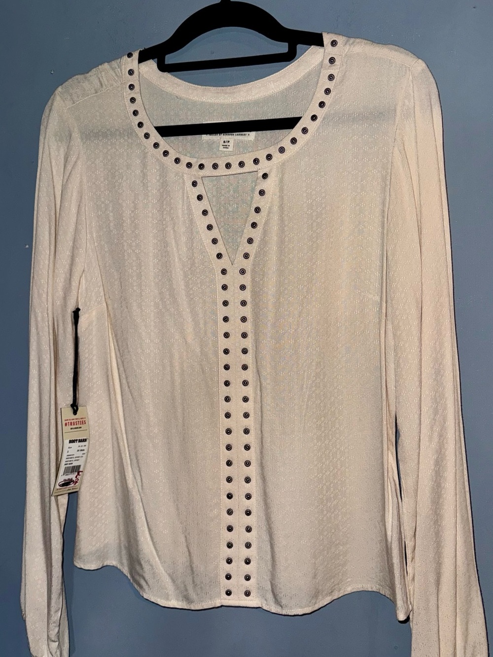 Idyllwind Miranda Lambert NWT Studded Boho Peasant Blouse Small Boot Barn
